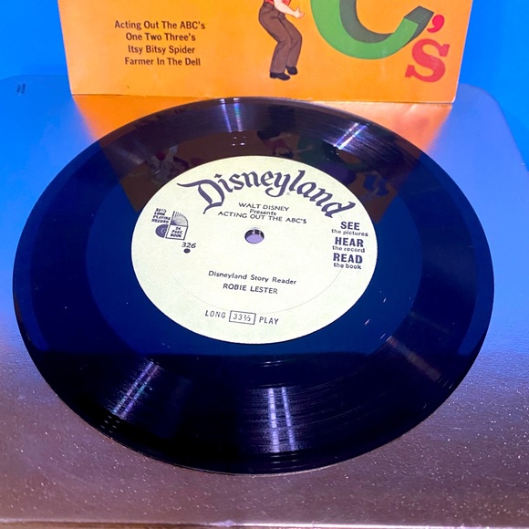 WALT DISNEY VTG 70s PRESENTS ACTING OUT THE A B C’S DISNEYLAND VINYL RECORD 7” - Picture 15 of 15